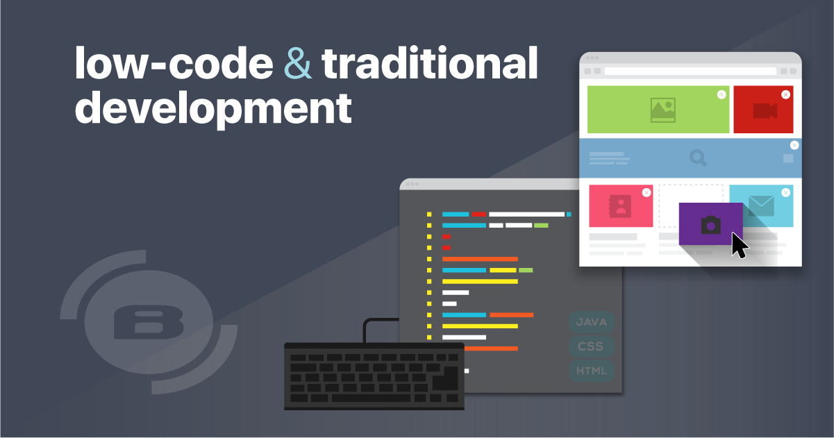 Learn the differences between low-code and traditional development